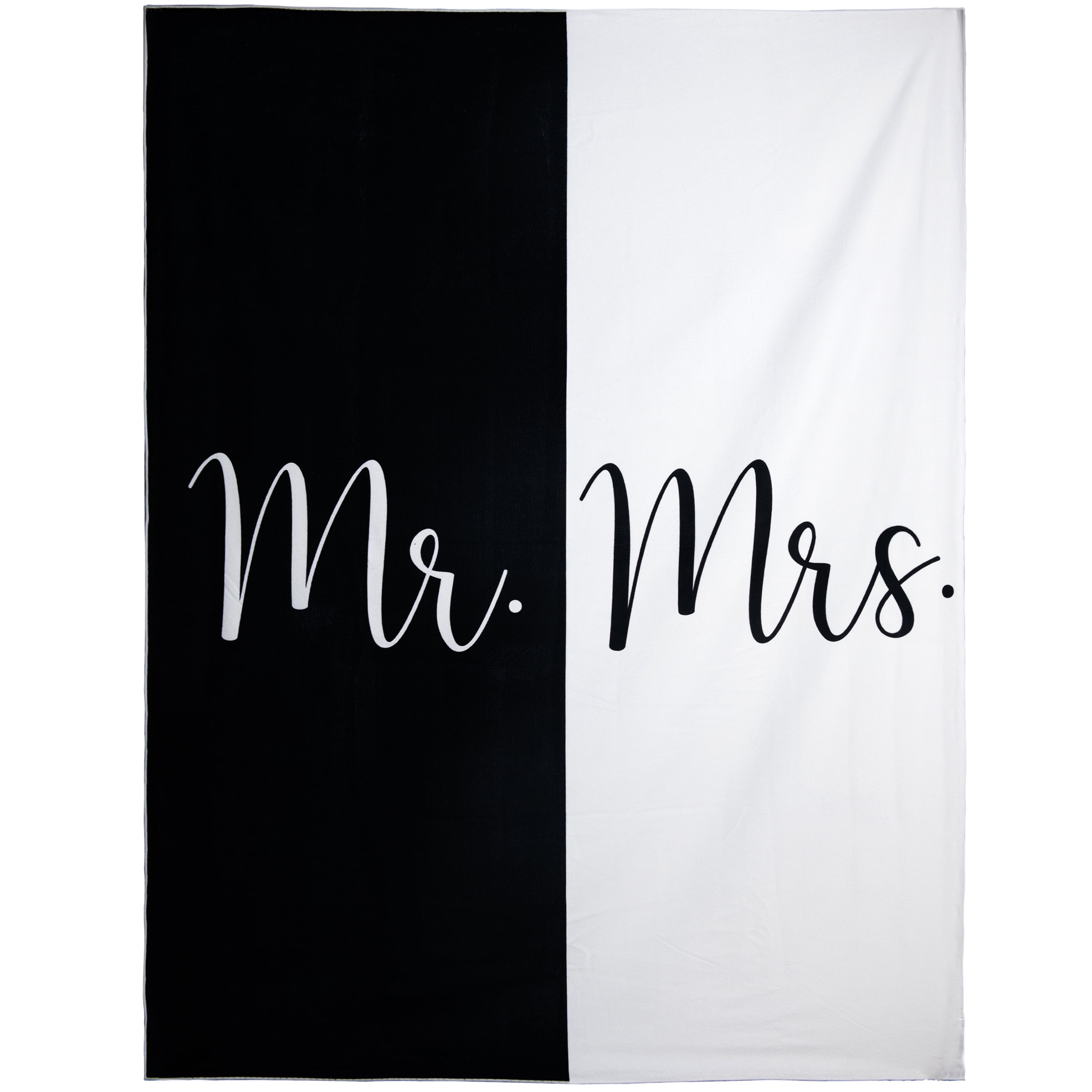Ethisa Mr and Mrs Beach Towel Honeymoon Just Married Towel For Beach Wedding Gift for