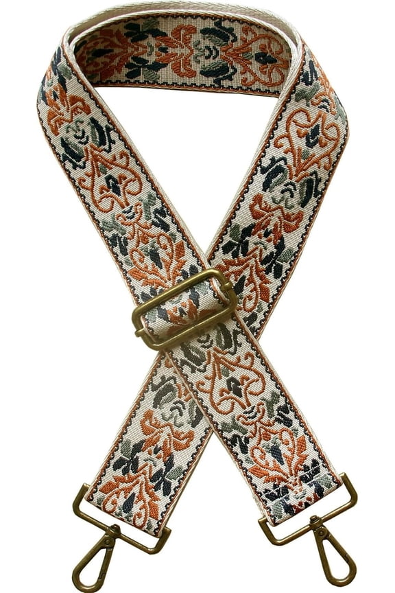 Ethnic 2" Wide Women's Purse Strap Crossbody Canvas Bags Guitar Straps for Handbag Adjustable