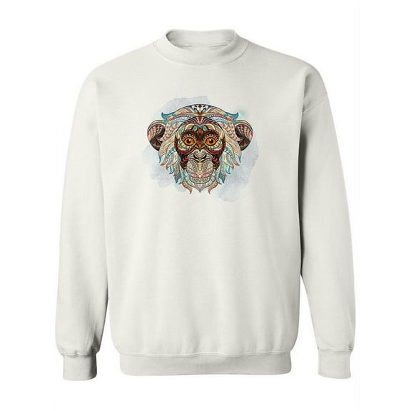 Ethnic Ape Head Sweatshirt Women -Image by Shutterstock, Female 3X-Large