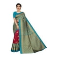 thumbnail image 1 of Ethnic Asia Art Silk Rama Saree Daily Wear Unstitched Blouse Piece, 1 of 5