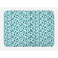 thumbnail image 1 of Ethnic Bath Mat, Vibrant Floral Folk Motifs Green Toned Abstract Leaves Oriental Motifs, Plush Bathroom Decor Mat with Non Slip Backing, 29.5" X 17.5", Multicolor, by Ambesonne, 1 of 2