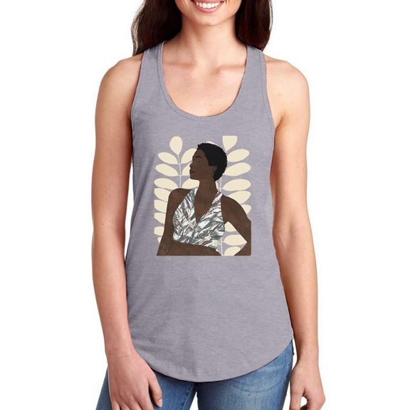 Ethnic Beauty I Racerback Tank Women -Alonzo Saunders Designs, Female Small