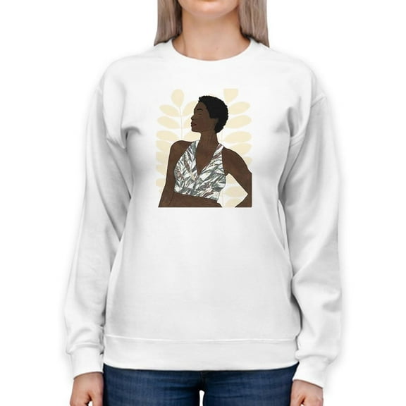 Ethnic Beauty I Sweatshirt Women -Alonzo Saunders Designs, Female Large
