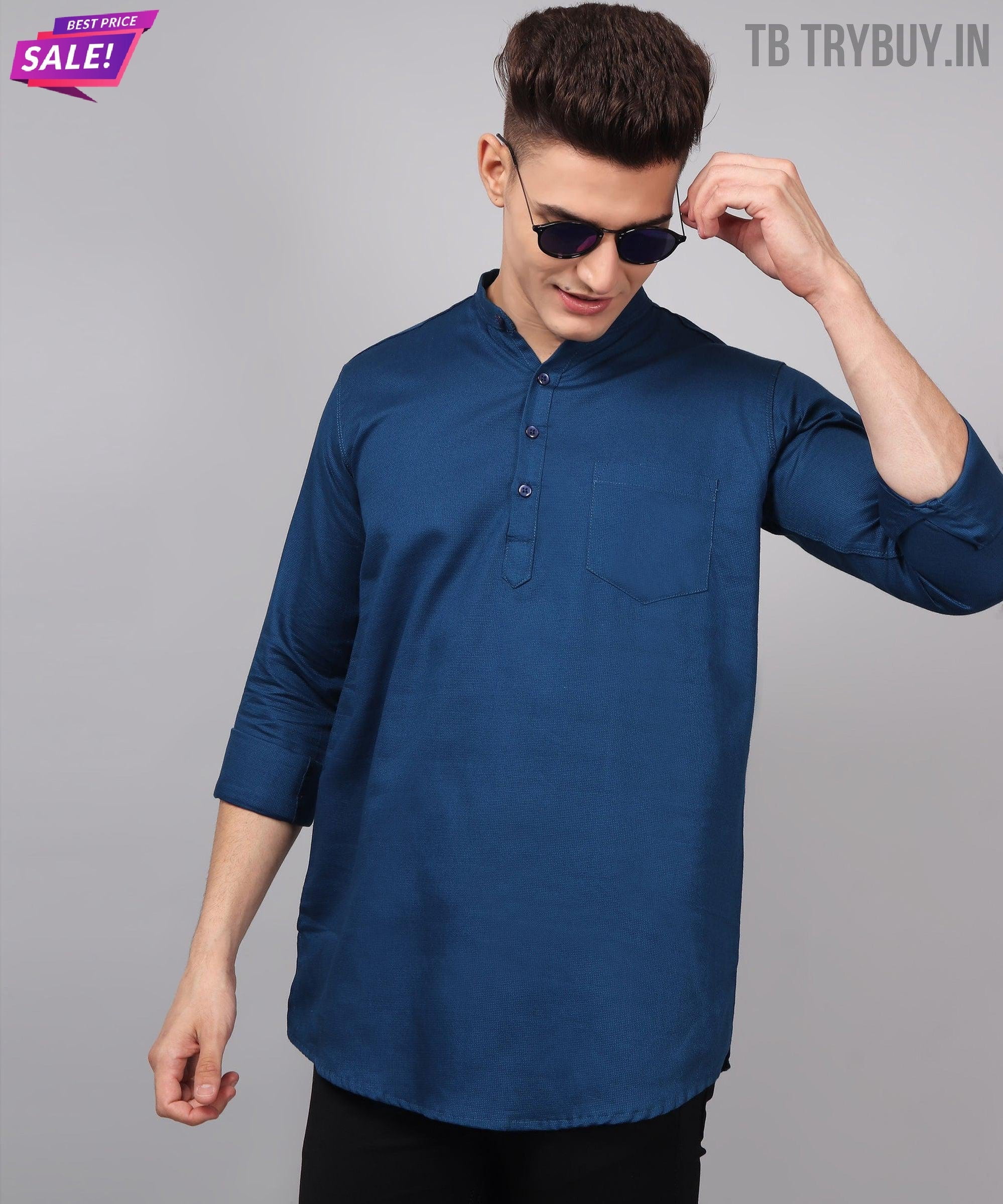 Stylish Blue Kurta Set for Men Elegant Ethnic Wear for Every Occasion main image 0