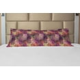 thumbnail image 1 of Ethnic Body Pillow Case Cover with Zipper, Seamless Pattern of Mandala Motif in Ombre Paisley on Patchwork Like Artwork Image, Decorative Accent Long Pillowcase, Multicolor, by Ambesonne, 1 of 1