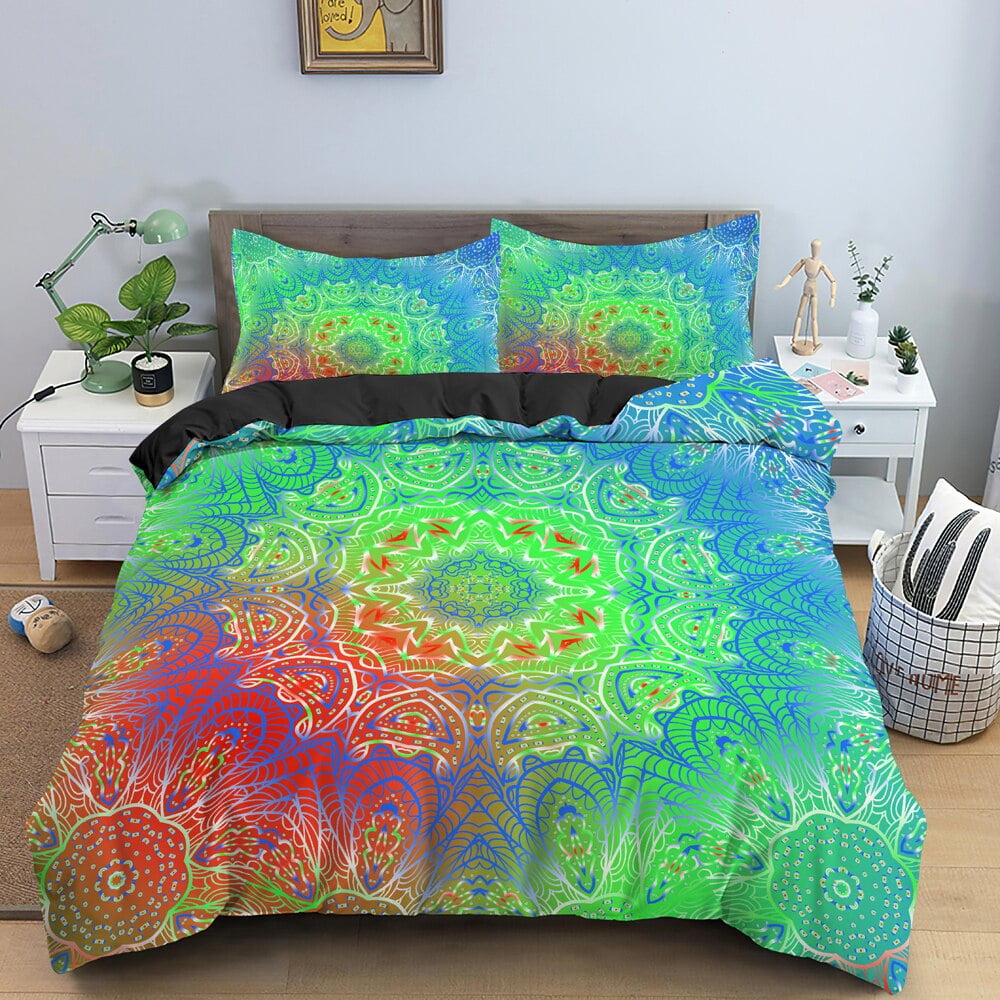 Ethnic Bohemian Mandala Duvet Cover European Flower Vintage Geometric