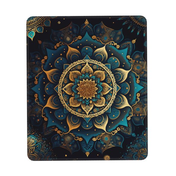 Ethnic Bohemian Mandala Geometric Gaming Mouse Pad 10 x 12 inch Rectangle Computer Mousepad Mat Non-Slip Rubber Base for Office Laptop PC