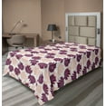 thumbnail image 1 of Ambesonne Ethnic Boho Flat Bedding Sheet Soft Top Sheet, Modern Bohemian Floral, Twin XL, Pale Salmon Plum and Ivory, 1 of 1