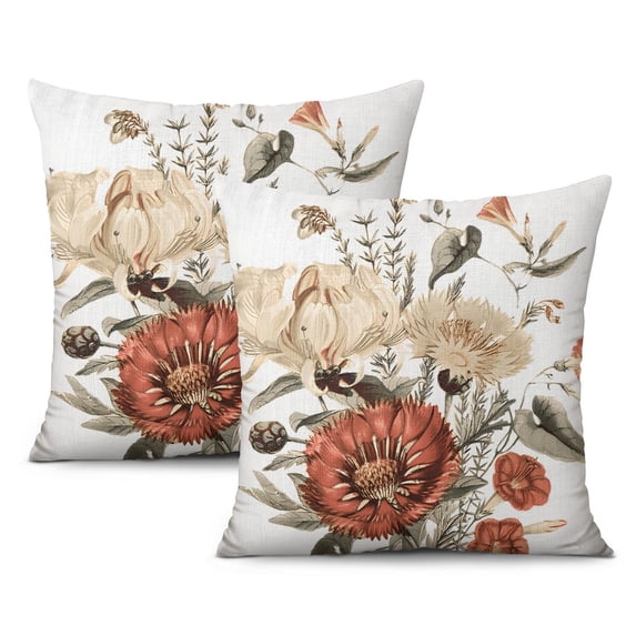 Ethnic Boho Super Soft Cushion Covers, 20x20 Inch - Turkish Persian Carpet-Inspired Designs, Perfect for Living Room, Bedroom, Bed Cushions, and Outdoor Decor(Pack of 2)