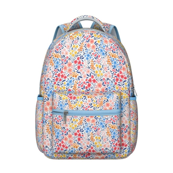 "Ethnic Chic Boho Backpack – Stylish Vintage Pattern, 17 Inch Laptop Sleeve, Roomy for Books & Essentials"