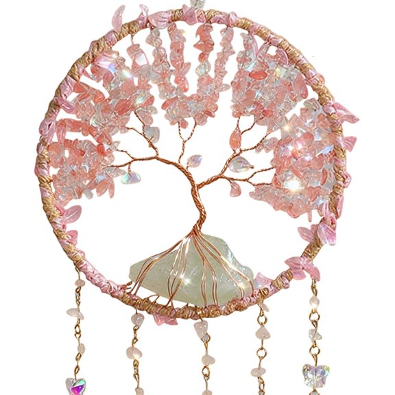 Ethnic Crystal Tree Dreamcatchers Wall Hanging Living Room Fengshuis Decors