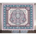 thumbnail image 1 of Ambesonne Ethnic Curtains 2 Panel Set, Paisley Oriental, 108" x 96", Pale Pink Purple, 1 of 3