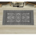 thumbnail image 1 of Ethnic Decorative Rug, Folkloric Tribal Ornaments and Curls with Heart Shaped Details Print, Quality Carpet for Bedroom Dorm and Living Room, 6 Sizes, Taupe Grey, by Ambesonne, 1 of 1
