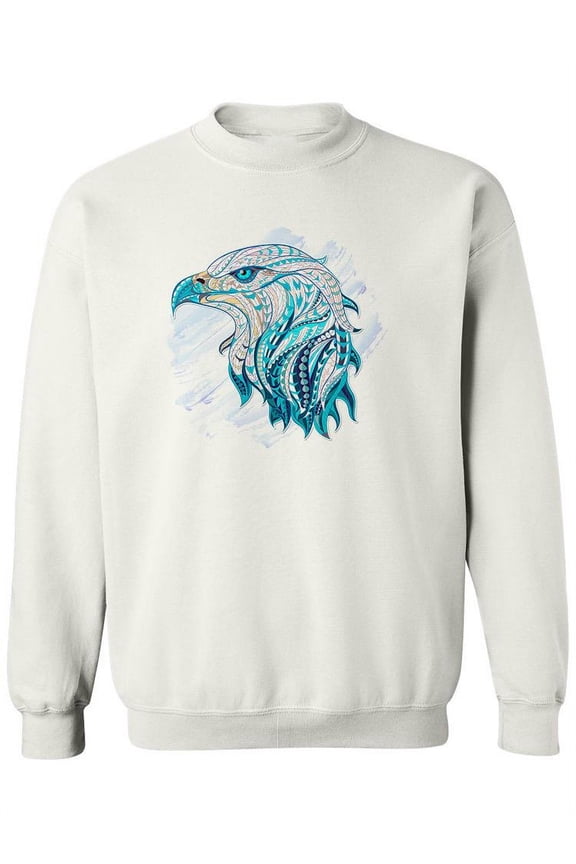 Ethnic Eagle Head Side View Sweatshirt Women -Image by Shutterstock, Female Large