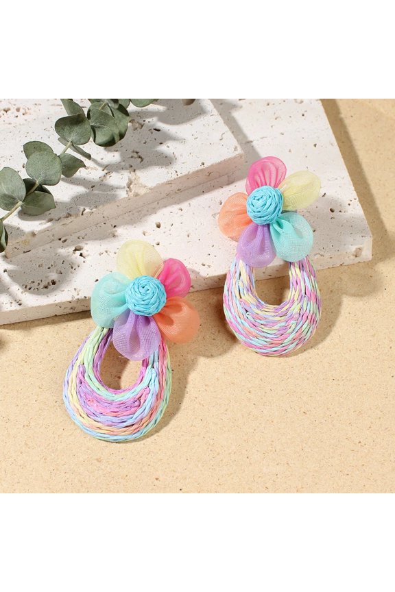 Ethnic Eearrings Pretty Style Miao Silver Earrings, Chinese