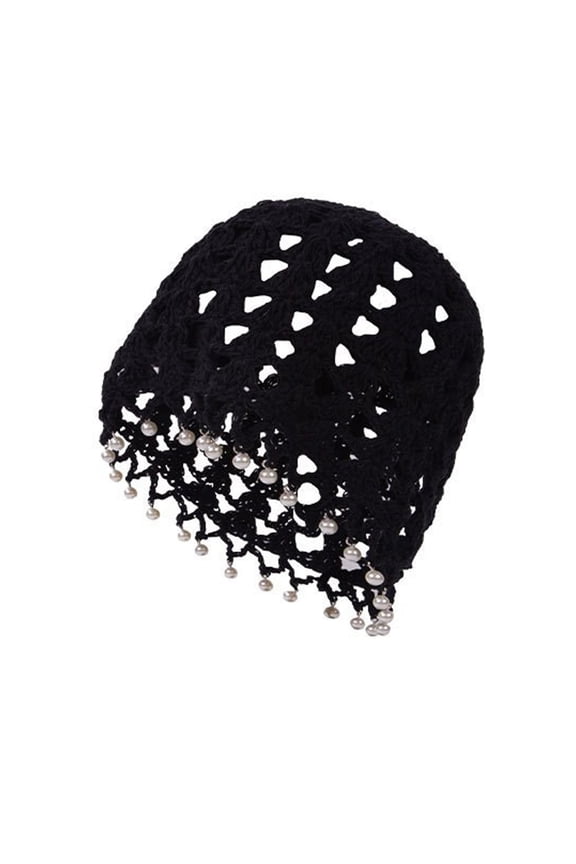 Ethnic Embroidered Openwork Pullover Cap Adjustable Tassels Pullover Yarn Unisex Sun Hat For Daily Outings