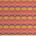 thumbnail image 1 of Ambesonne Ethnic Fabric by the Yard Upholstery, Rhombuses Triangular Shapes, 10 Yards, Coral Yellow and Grey, 1 of 4