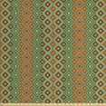 thumbnail image 1 of Ambesonne Ethnic Fabric by the Yard Upholstery, Mosaic Folkloric Ethnic, 3 Yards, Multicolor, 1 of 4