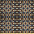 thumbnail image 1 of Ambesonne Ethnic Fabric by the Yard Upholstery, Colorful Stripes and Stars, 5 Yards, Indigo Marigold, 1 of 4
