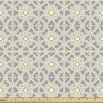 thumbnail image 1 of Ambesonne Ethnic Fabric by the Yard Upholstery, Azulejo Tiles Design, 1 Yard, Taupe Beige, 1 of 5