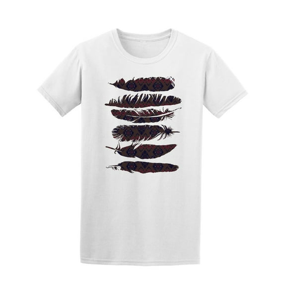 Ethnic Feathers T-Shirt Men -Image by Shutterstock, Male Small
