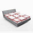 thumbnail image 1 of Ambesonne Traditional Fitted Sheet, Modern Old Shapes, Queen Size, Maroon, 1 of 2