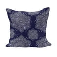 thumbnail image 1 of Ethnic Fluffy Throw Pillow Cushion Cover, Floral Ornament Round Mandala Paisley Inspired Retro Style, Rectangle Accent Pillow Case, 36" x 16", Lavender Blue Indigo, by Ambesonne, 1 of 5
