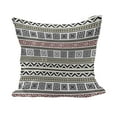 thumbnail image 1 of Ethnic Fluffy Throw Pillow Cushion Cover, Geometric Pattern Antique Culture Inspirations Civilizations, Decorative Square Accent Pillow Case, 24" x 24", Cream Black Ruby, by Ambesonne, 1 of 5