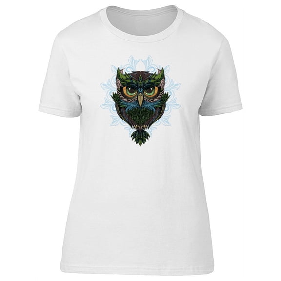 Ethnic Geen Owl T-Shirt Men -Image by Shutterstock, Male 4X-Large