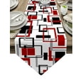 thumbnail image 1 of Ethnic Geometric Black And White Table Runners Home Kitchen Dining Tablecloths Wedding Party Table Decoration Table Runner, 1 of 5