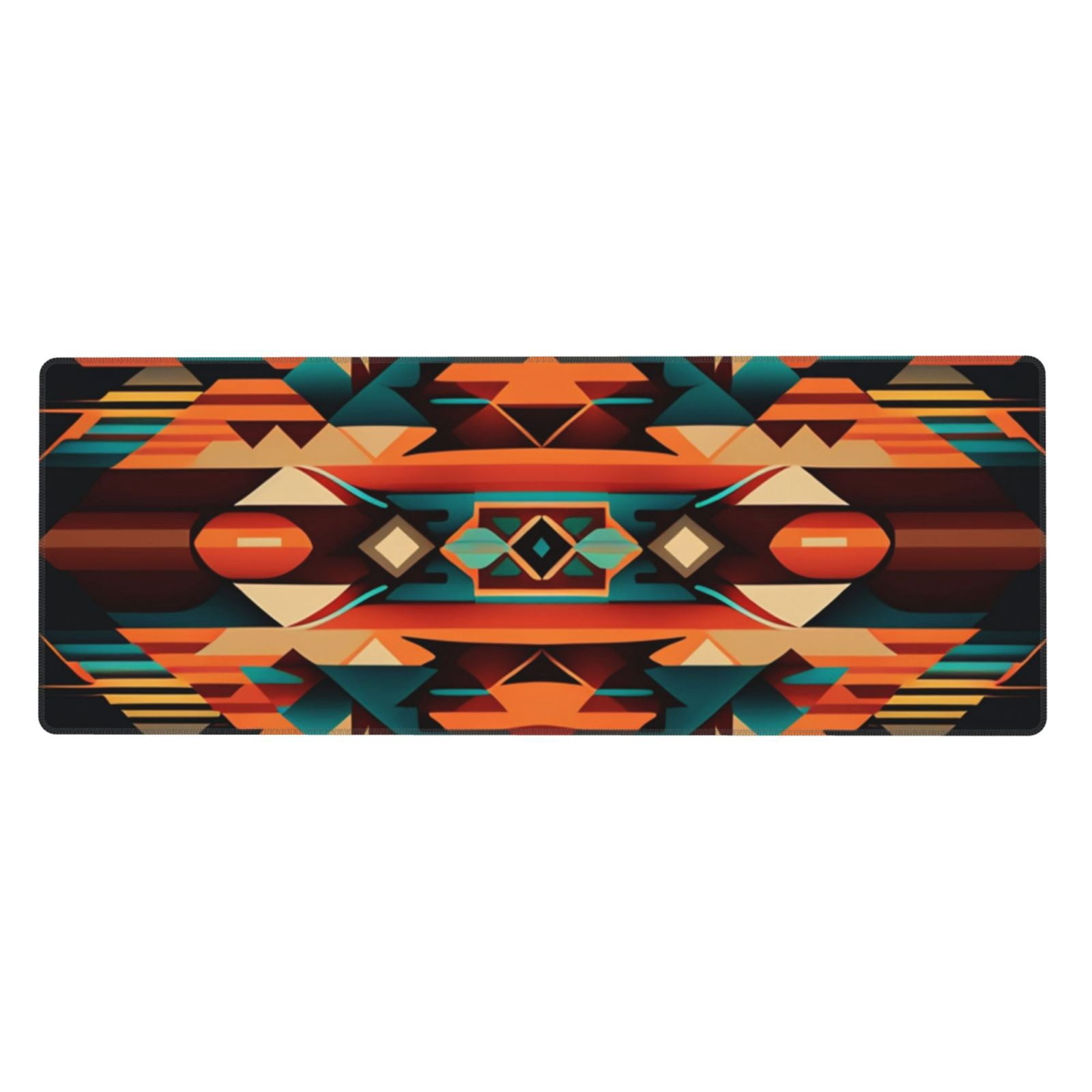 Ethnic Geometric Navajo Native American Tribal Abstract Mouse Pad Extended Large Gaming Mousepad Non-Slip Rubber Big Keyboard Desk Mat 31.5 X 11.8 Inch