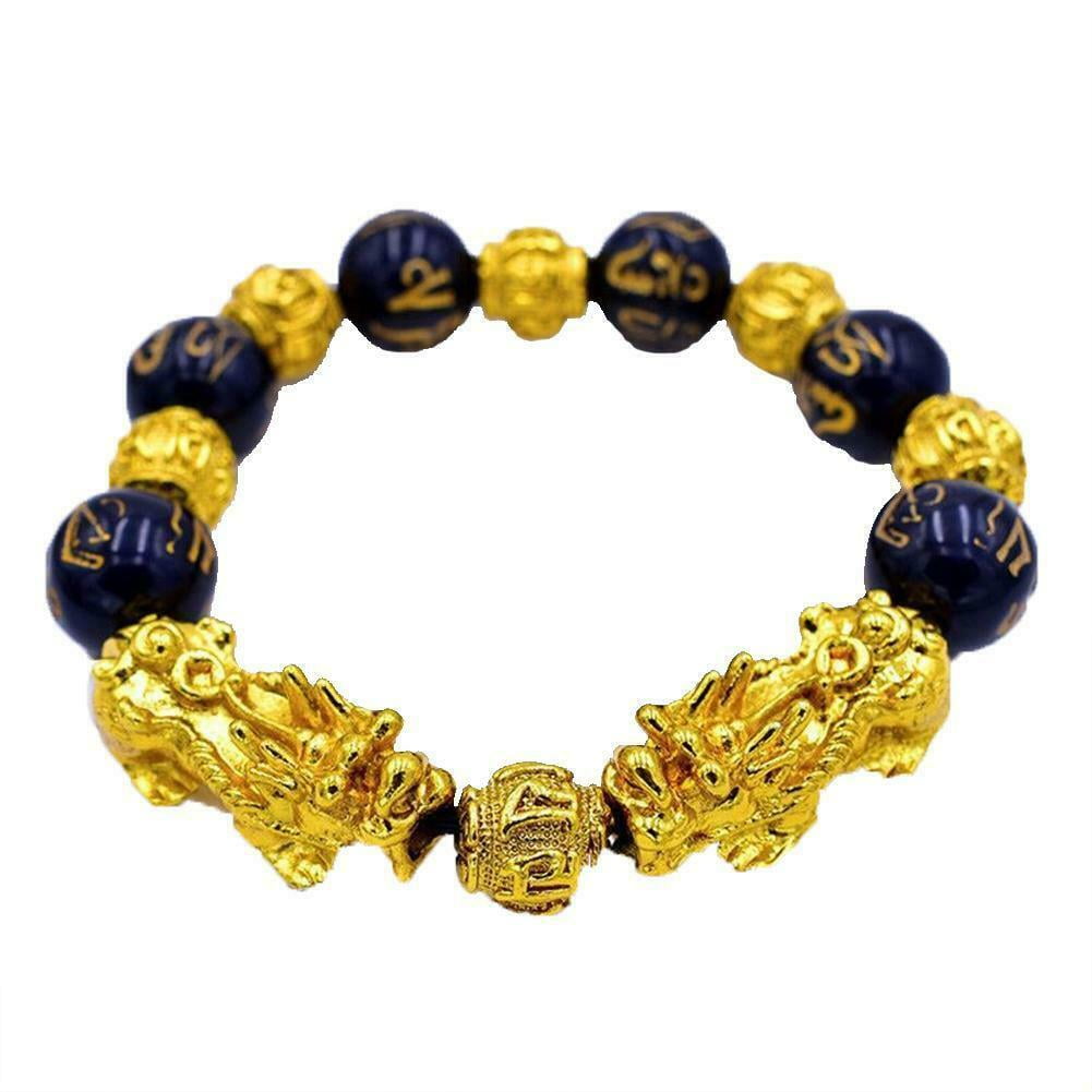 Generic Chinese Feng Shui Mantra Black Obsidian Pixiu Bracelet Attract  Yellow @ Best Price Online | Jumia Egypt