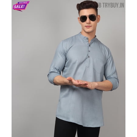 Ethnic Grey Kurta for Men