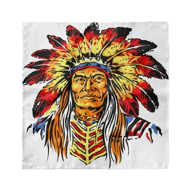 Ethnic Head Scarf, Chief, Head Wrap, 3 Sizes, by Ambesonne