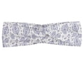 thumbnail image 1 of Ethnic Headband, Soft Toned Shabby Traditional Culture Heritage Persian Effects Motif, Elastic and Soft Women's Bandana for Sports and Everyday Use, Grey Red Coconut, by Ambesonne, 1 of 3