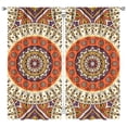thumbnail image 1 of Ethnic Inspired Symmetrical Mandala Curtains 2 Panels 42x84 Inch Rod Pocket Tier Farmhouse Decor, 1 of 2