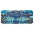 thumbnail image 1 of Ethnic Kitchen Mat, Grunge Style Tree Pattern Mandala and Spiral Shapes Blurry Art, Plush Decorative Kitchen Mat with Non Slip Backing, 47" X 19", Turquoise Brown, by Ambesonne, 1 of 1