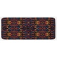 thumbnail image 1 of Ethnic Kitchen Mat, Hand Drawn Image with Oriental Rainbow Colored Floral Swirls Glass Pattern Image, Plush Decorative Kitchen Mat with Non Slip Backing, 47" X 19", Multicolor, by Ambesonne, 1 of 1