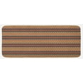 thumbnail image 1 of Ethnic Kitchen Mat, Seamless Pattern with Motifs Horizontal Stripes, Plush Decorative Kitchen Mat with Non Slip Backing, 47" X 19", Turquoise Burgundy, by Ambesonne, 1 of 1