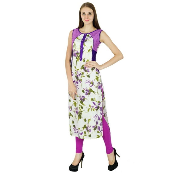 Ethnic Kurti Indian Women Casual Cotton Designer Bollywood Kurta Top Tunic Dress