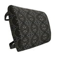 thumbnail image 1 of Ethnic Lumbar Pillow, Bohemian Style Grunge Look Pattern Folkloric Ornaments Illustration, Soft Back Cushion for Office Chairs with Adjustable Straps, 14" x 13", Dark Taupe and Dimgray, by Ambesonne, 1 of 7