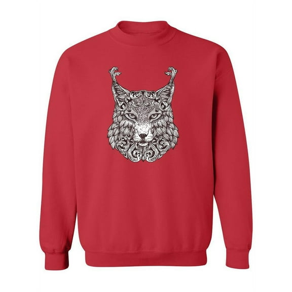 Ethnic Lynx Sweatshirt Women -Image by Shutterstock, Female 3X-Large