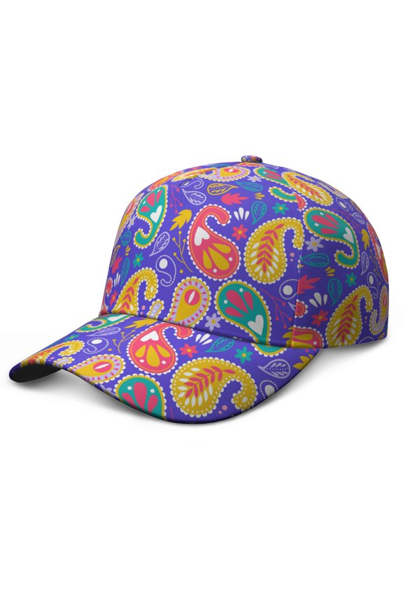 Ethnic Mandala Baseball Cap – Boho Tribal Dad Hat with Vintage Sacred Geometric Pattern, Artistic Spiritual Abstract Design