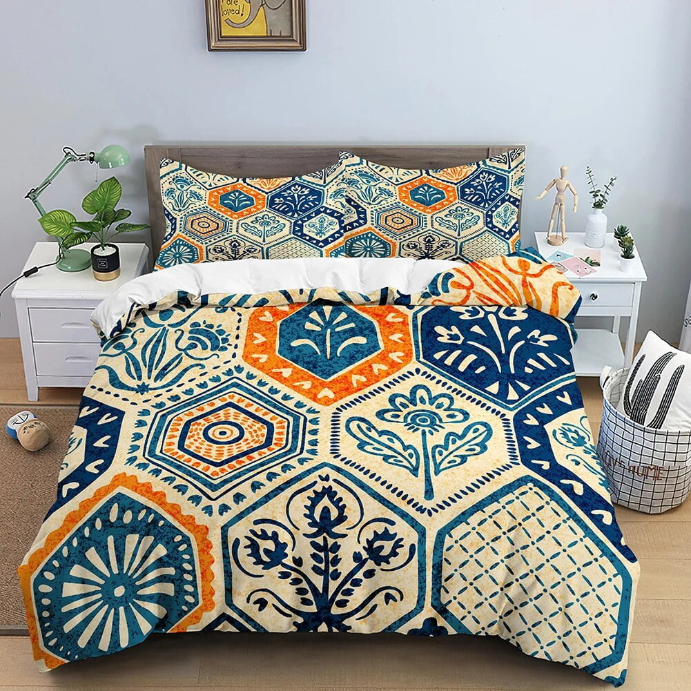 Ethnic Mandala Duvet Cover Set 3D Print Quilt Set Abstract Art King