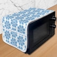 thumbnail image 1 of Ethnic Microwave Oven Cover, Polish Folklore Inspirations in Floral Motifs Composition with Heart, Water Resistant Organizer with Pockets for Kitchen, 36" x 12", Blue and Dark Blue, by Ambesonne, 1 of 1