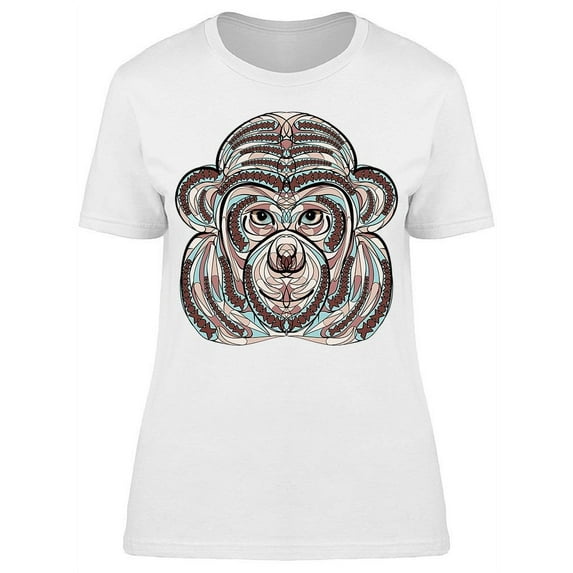 Ethnic Monkey Face T-Shirt Women -Image by Shutterstock, Female Medium