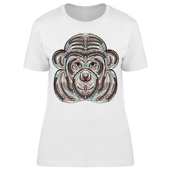 Ethnic Monkey Face T-Shirt Women -Image by Shutterstock, Female x-Large