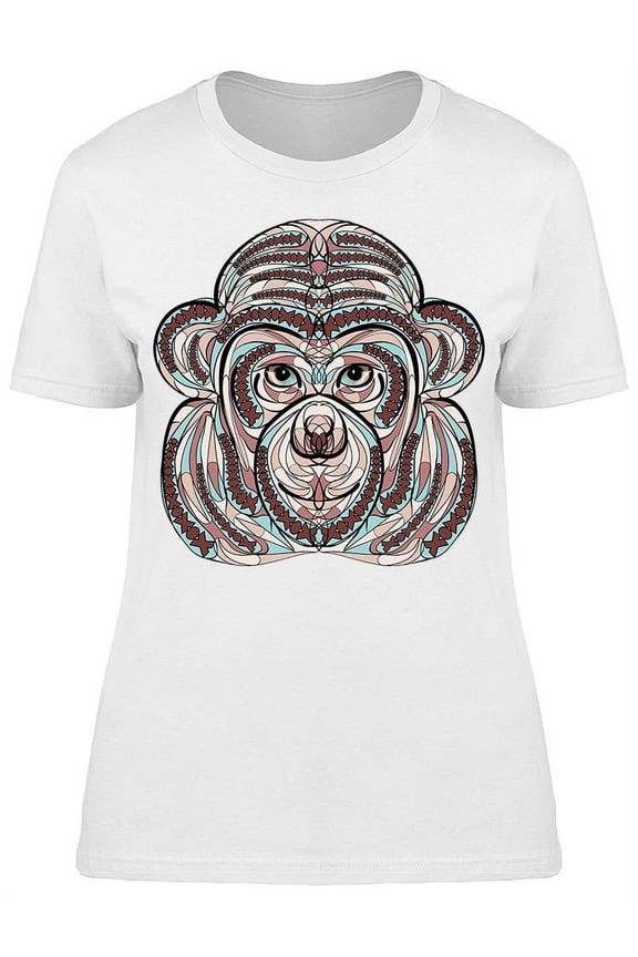 Ethnic Monkey Face T-Shirt Women -Image by Shutterstock, Female x-Large