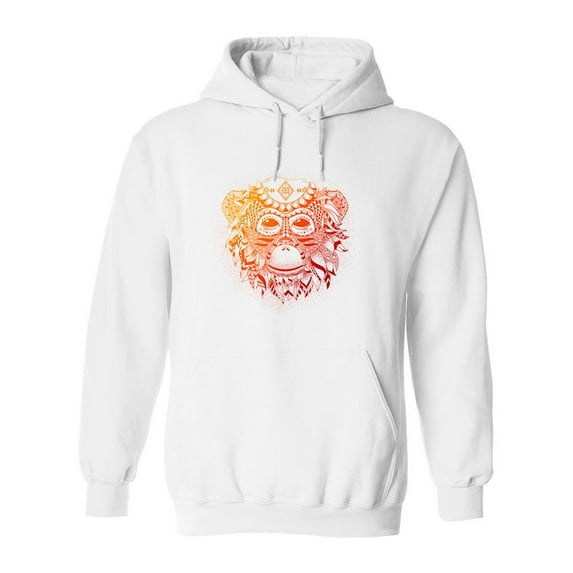 Ethnic Motif Monkey Hoodie Men -Image by Shutterstock, Male x-Large