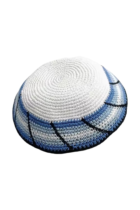 Ethnic Muslims Men Prayer Hat Crocheted Kippah Kufi Hat Comfortable Namaz Hat Traditional Kippah Headwear